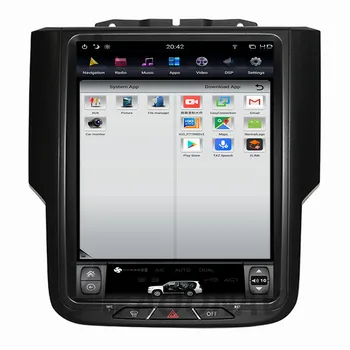 AOONAV 10.4 colių Vertikalus Ekranas, Automobilių GPS multimedia Player Autoradio Stereo Navigacijos-Dodge 2017 Ram 1500 GPS radijas stereo