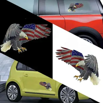 Erelis amerikos vėliava ver4 printcut Vinilo Decal bamperis x Nešiojamas Automobilių Automobilių Reikmenys langą 14cm Automobilių Lipdukas 12 cm V2F1