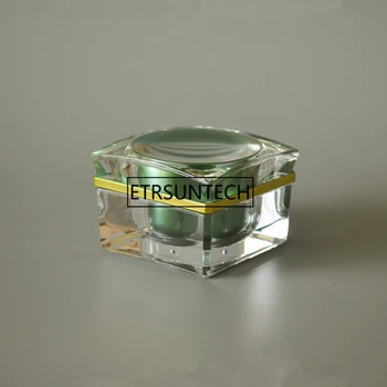 30g kvadrato formos akrilo kremas butelis,paakių kremas jar,Kosmetikos Indelį,Kosmetikos Pakuotės F1363