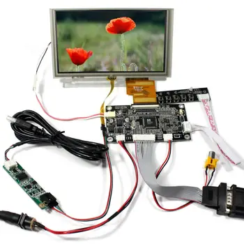 VGA AV Lcd Valdiklio plokštės KYV-N2 V1 6.2 colių HSD062IDW1 800x480 LCD su touch panel