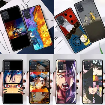 Telefono dėklas Samsung Galaxy A50 A51 A71 A21s A10 A70 A30 A20e A40 A20s A10s Minkštos TPU Padengti Coque Anime Naruto Sasuke