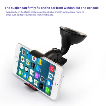 Powstro Universalus Mobilaus Telefono Automobilinis Laikiklis prietaisų Skydelyje prekinis, galinis Stiklo 360 Laipsnių Automobilinis Telefono Laikiklis iphone 5 6 7 remti išmanųjį telefoną