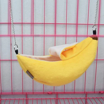 Naujas Pet Bananų Lova Žiurkėno Lova Namas Hamakas Smulkių Gyvūnų Lova Namas Narve Lizdą Žiurkėno Priedai