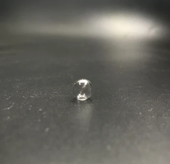 8mm Permatomas skaidrus Stiklas Miniatiūriniai Noras Butelis Pasaulyje Burbulas Buteliuką Cabochons Pakabučiai Vieną Skylę Orb Aksesuarai Dovanos, 100vnt