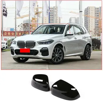 Automobilių Juodosios Durų Pusėje Vėjo Galinio vaizdo Veidrodėlis Padengti Kepurės Dekoro Veidrodžio Korpusas, skirtas BMW X5-2019