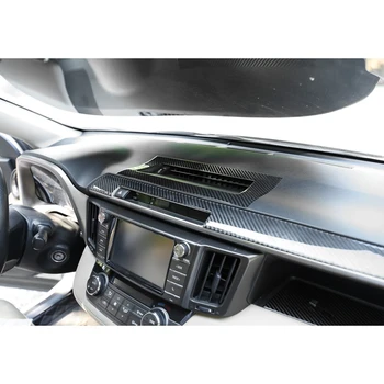 Anglies Pluošto ABS Priemonė Centrinės Kontrolės Oro Išleidimo Apdailos Skydelio Dangtelį Toyota RAV4-2019 Automobilių Stylings