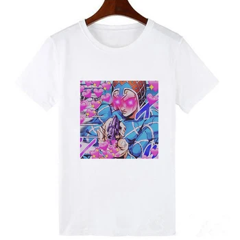 Mados Jojo Keistų Nuotykių Marškinėliai Vyrams Trumpas Rankovėmis Vaporwave Estetinės Jotaro T-shirt Medvilnės Kujo Manga Grafinis Tee Viršūnės