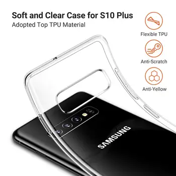 NAUJI Minkštos TPU Telefono dėklas Samsung Galaxy S10+ S11+ S11E A51 A71 Ultra Plonas Aiškiai Apsaugos Atveju Coque 