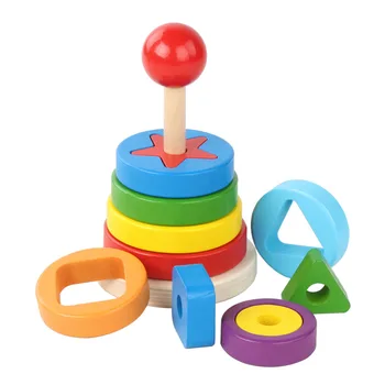 Montessori Mediniai Geometrinių Formų Dėlionė Rūšiavimo Matematikos Plytų Ikimokyklinio Mokymosi Švietimo Žaidimas Kūdikių Bamblys Žaislai Vaikams