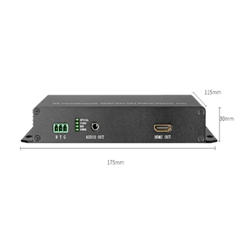 HDMI Optinis siųstuvas ir imtuvas su USB pelę ir klaviatūrą Extender Vienos rūšies Vieno Pluošto 10km 1080P KVM