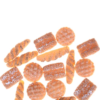 6PCS/daug Mini Dirbtinio Duona 1:12 Lėlės Namas Miniatiūriniai Kepyklų Duonos Virtuvės FoodItems Masto Lėlės Priedai