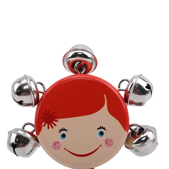 Kūdikių Barškučių Žaislai, Mediniai Mielas Animacinių Filmų Kūdikio Barškutis Muzikos Mokymo Spalvinga String Bell Lova Šypsosi Vaikams, Žaislai