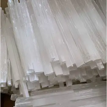 500g balta gamtinių gydomųjų akmenų selenitas chakra kristalai selenitas, akmens, mineralinė akmens uolienų akmens kristalų stick