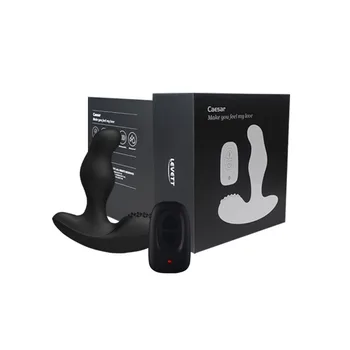 Levett Cezaris USB Įkrovimo Prostatos Massager 360 Laipsnių Sukimosi Belaidžio Nuotolinio Valdymo Prostata Vibratorius Vyrų Analinio Sekso Žaislai