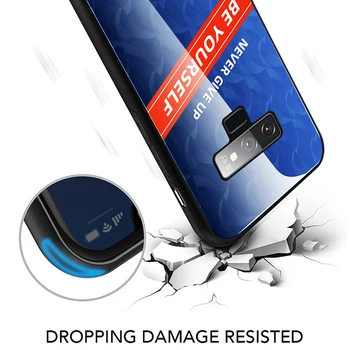Mėlynos Spalvos Grūdintas Stiklas Case For Samsung Galaxy Note 10 Pro Plus Pastaba 9 8 Galinį Dangtelį Apsaugos Atveju Atsparus Smūgiams Shell Funda
