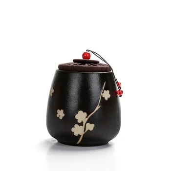Didelės talpos keramikos arbatos skardinės Kinijos Tulpės Pu'er arbatos sandarios skardinės bunda arbatos narvuose Buitinių didelių rezervuarų Nemokamas Pristatymas