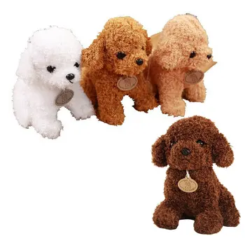 Super Mielas modeliavimas teddy šuo pliušiniai žaislai lėlės Dėvėti skara dėvėti drabužiai pudelis šunys Lėlės už vaikų gimtadienio dovanos