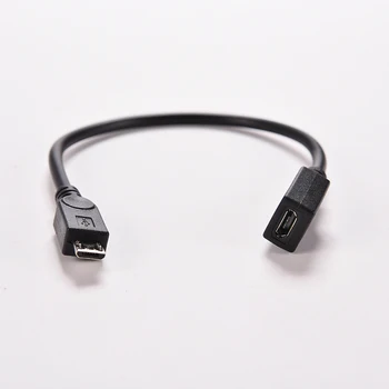 1PC Micro USB Male Micro USB Moterų, M/F, Adapteris Micro USB Vyrų ir Moterų Duomenis Įkrovimo Kabelis-prailgintojas MP3 Mobilųjį Telefoną