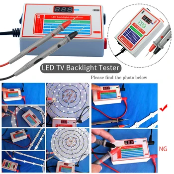 Namų Lempa Granulių Realiu Laiku LED TV Apšvietimas Testeris Reguliuojamas Įtampos 0-300V Nešiojamų Aukštą Ryškumą, Daugiafunkcinis Skaitmeninis Ekranas