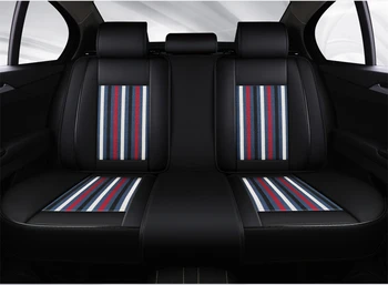 Už Citroen C3-XR C4 C4L C5, C6, C-Elysee 3D Full Surround Dizainas Sporto Pagalvėlė dėvėjimuisi Atsparios Odos, Automobilių Sėdynės Padengti, 5 Sėdimos vietos