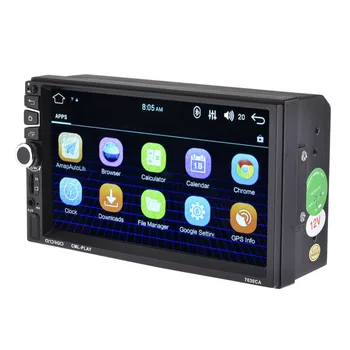 7 colių Android 5.1 Full HD 1080P Automobilių ISO Port Dual 2 Din, Bluetooth MP5 Grotuvas GPS Navigator Telefonas Image Atvirkštinio HD Galiniai Player