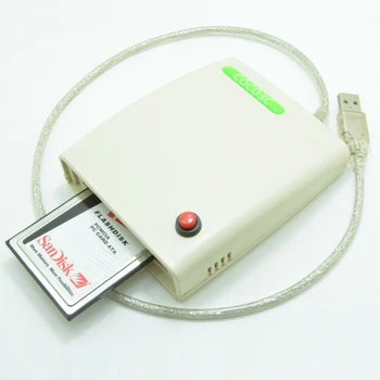 ATA PCMCIA Atminties Kortelės Adapterį PC Card Reader 68PIN CardBus USB 2.0 Adapteris su jungikliu ir talpyklos