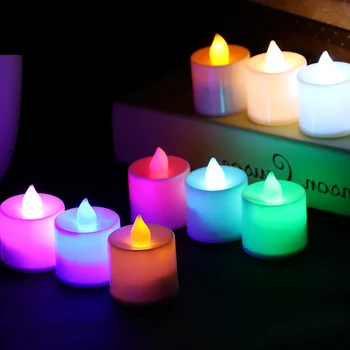 24 Vnt. LED Arbata Žibintai, Žvakės, 7 Spalvų Keitimas Tealight Žvakių Dekoras naujas