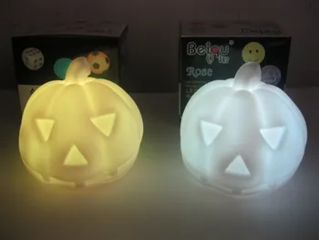 1pcs spalvotu LED moliūgų žibintai Helovinas plaukų rekvizitai vaiduoklių festivalis žaislai, dovanos