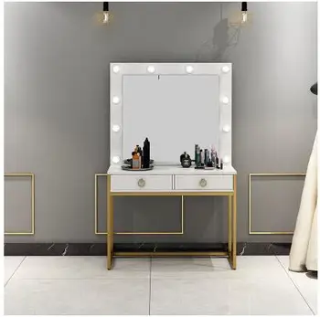 Net garsenybių studija tualetinis staliukas su lempa vestuvių parduotuvė tualetinis staliukas profesionalus makiažas menininko grožio salonas tualetinis staliukas