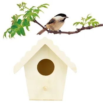 Naujas medinis paukštis namas Lizdą Kūrybos sieniniai mediniai lauko lizdavietes birdhouse Medinis langas Dropshipping @