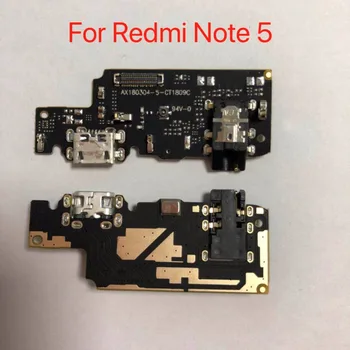 10vnt/daug Mikro USB Įkroviklis Įkrovimo lizdas flex kabelis valdybos Xiaomi Redmi pastaba 5/5 pastaba Pro ir Redmi pastaba 5a 5A