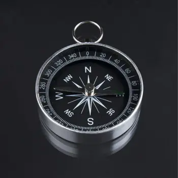 Kišenėje kempingas kelionės mini kompasas pėsčiųjų navigacijos aliuminio kompasas didelio tikslumo anti-trukdžių kompasas