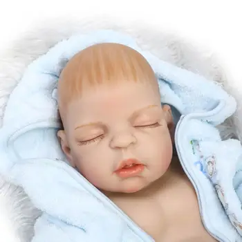 57CM atgimsta kūdikiams visą silikono kūno nekilnojamojo naujagimį berniuką ranka piešti plaukų bonecas brinquedos žaislai vaikams mergaitėms dovanų