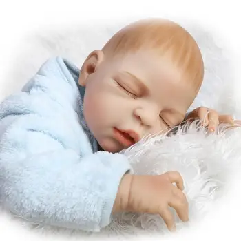 57CM atgimsta kūdikiams visą silikono kūno nekilnojamojo naujagimį berniuką ranka piešti plaukų bonecas brinquedos žaislai vaikams mergaitėms dovanų