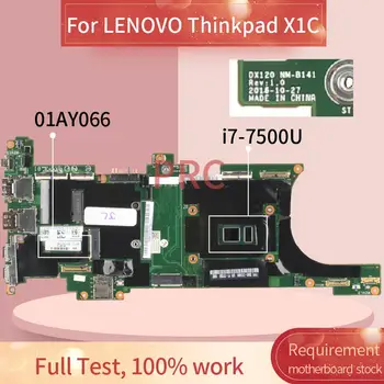 01AY066 LENOVO Thinkpad X1C I7-7500U Nešiojamas Plokštė NM-B141 SR2ZV DDR4 Sąsiuvinis Mainboard