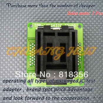TOP-64F3437S-TQ100 Programuotojas Adapteris TQFP100/QFP100 IC Bandymų Lizdas