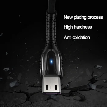 Oppselve Micro USB Kabelis 3A Nailono spartusis įkrovimas USB Duomenų Kabelis, skirtas 