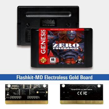 UŽ NULIS TOLERANCIJOS - JAV Etiketės Flashkit MD Electroless Aukso PCB Kortele Sega Genesis Megadrive Vaizdo Žaidimų Konsolės