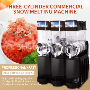 220V sniego lydymosi mašina komercinės trijų cilindrų 45L ledo Ižas Mašina, sniego, purvo mašina gėrimų aparatas šalto gėrimo