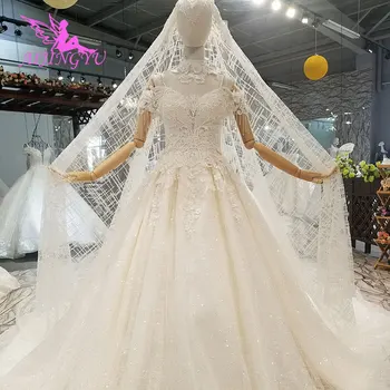 AIJINGYU Prieš Vestuvių Suknelė Nuotakos Motina Brides Trumpas Priekiniai Prabangūs Suknelė 2020 2021 tikra Vestuvių Nuotaka