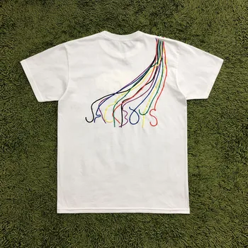 2020ss 3D Spausdinimo Scott Travis JACKBOYS Laido Karpymo marškinėliai Vyrams, Moterims, Trišakiai ASTROWORLD T-Shirt
