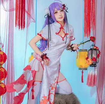 Anime Žaidimai Azur Lane Vienaragis Cosplay Kostiumai, Moterims, Merginos Vampyras Cheongsam Suknelės Cosplay Halloween Carnival Uniformos