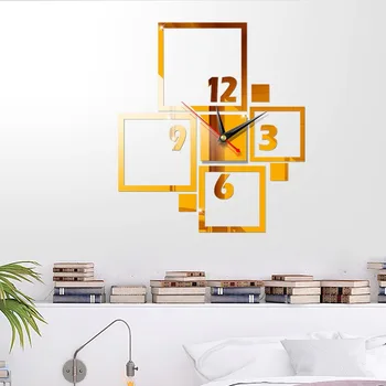 2019 Didelis Sieninis Laikrodis Modernus Dizainas Akrilo Veidrodis Kvarco Žiūrėti 