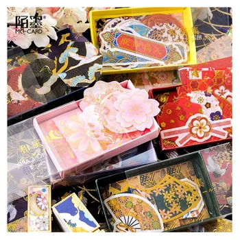 45Pcs/Set ronzing Senovės Japonų Stiliaus Serijos Lipdukas Scrapbooking 