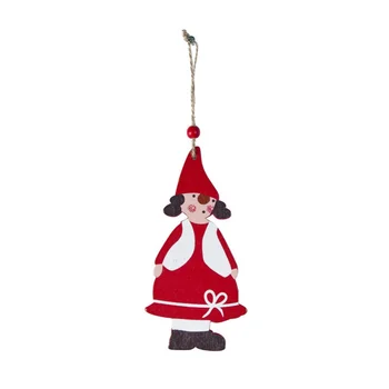 Naujovė Naujųjų Metų Dovanos Medinių Berniukas Mergaitė Mielas Šalies Kalėdų Medis Pakabukas Kalėdų Medžio Apdaila Ornamentu