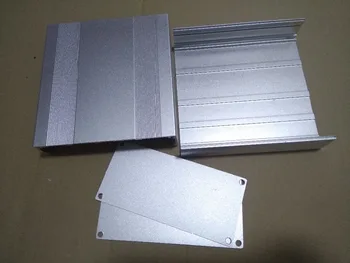 Padalinta aliuminio korpuso plokštės galios stiprintuvo profilis gaubto langelį 145*68*150mm