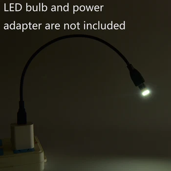 USB LED Šviesos Vyrų ir Moterų prailginimo Laido Adapteris, Metalo Žarna KOMPIUTERIO Darbalaukį
