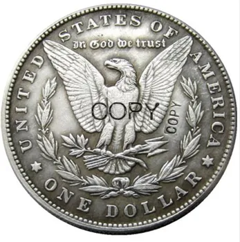 JAV Monetų 1880-P-CC-O-S Morgan Doleris Sidabro Padengtą Kopijuoti Monetas