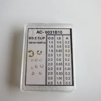 Asorti 90Pc Chronograph Žiūrėti Mygtukas Mygtukas C-įrašą E Įrašą Fiksavimo Žiedas-9 Dydis