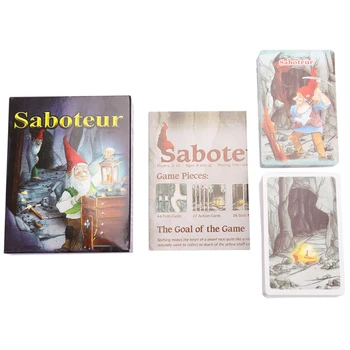 2021 Saboteur 1 & Saboteur 1+2 Kortų Žaidimas Visiškai Anglų Jogos De Tabuleiro Nykštukas Miner Jeu De Stalo Žaidimas